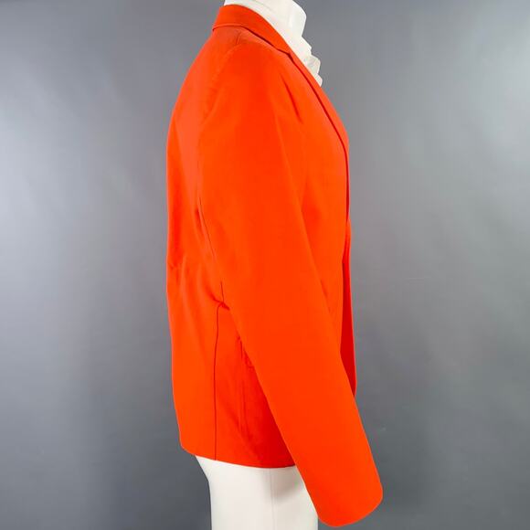 ACNE STUDIOS SS14 Size 40 Noel Orange Cotton Blend Single Button Sport Coat - Picture 2 of 9